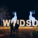 The entrance to Windsor Illuminated at Savill Garden in Englefield Green.